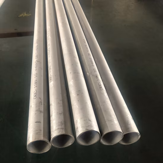 Tubería de acero sin costura de acero inoxidable Pip 201 304 316 310 410 409 430 Tubería de acero inoxidable 202 con bajo contenido de carbono Tubería hueca de alta temperatura