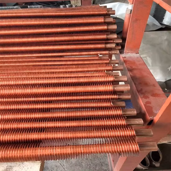 Compuesto de aluminio/acero/cobre personalizado extruido/integrado/tubo de aleta de soldadura de alta frecuencia/tubo de caldera/tubo de intercambiador de calor